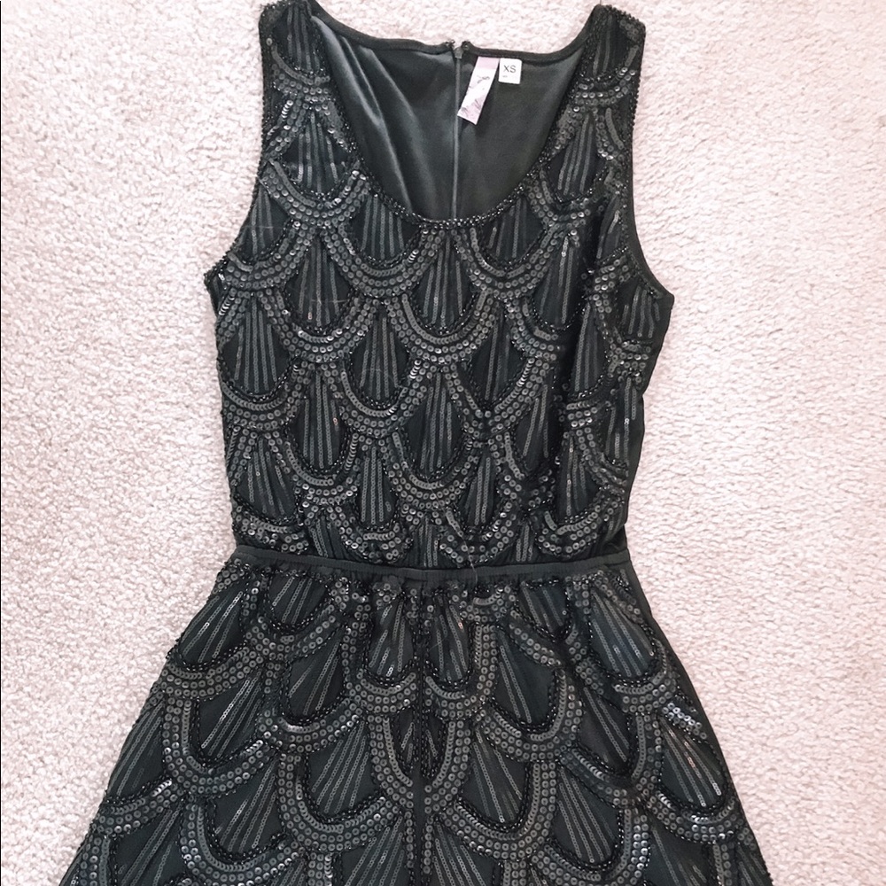 Black sequined francescas romper - Picture 1 of 6
